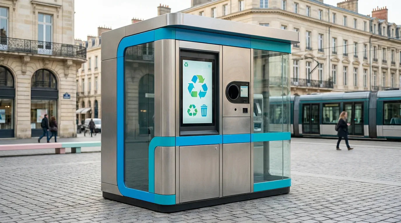 RVM en collectivité et déchèterie : équipement autonome 24/7
